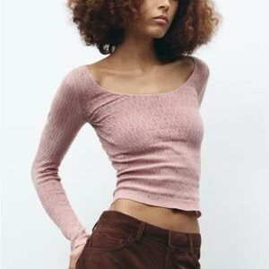 Zara Seamless Lace Top